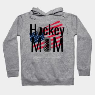 Hockey Mom with the American Flag Hoodie